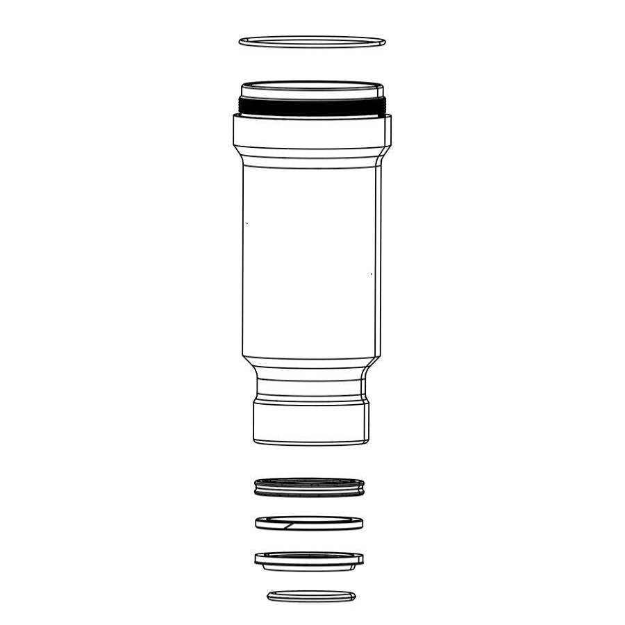 Components Rockshox | Rockshox Sidluxe Soloair Can 165/190 37.5-45Mm, 11.4118.059.008 2022