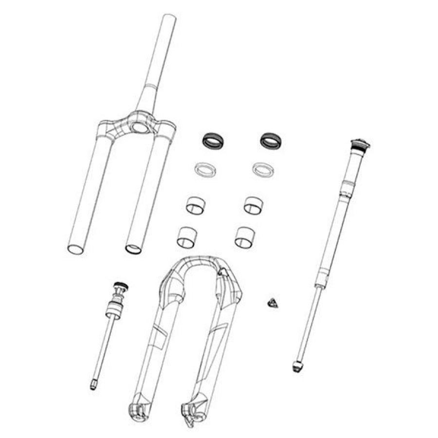 Components Rockshox | Rockshox Fork Csu Debonair 27/29B 44 Off Set Taper Diff Black (No Gradients) Zeb A1 (2021) 2022