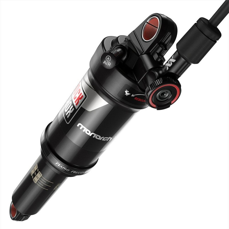 Components Rockshox | Rockshox Rear Shock Monarch Xx (184 44/7.25 X1.75 ) Tune-Midreb/Midcomp, 430 Lockout Force, Left Remote 1250Mm, Fast Black Body (Includes Service Kit, Bleed Kit) C2 2022