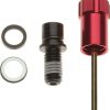 Components Rockshox | Rockshox Rebound Adjuster Knob/Bolt Kit, Aluminum Red, Short 2022