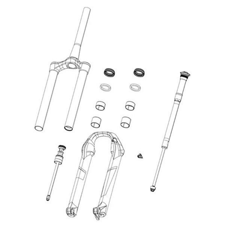 Components Rockshox | Rockshox Lower Leg For Zeb Diffusion Blk, 27.5 , 11.4018.091.035 2022